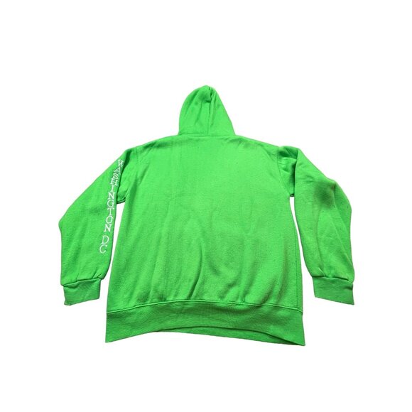 Green Washington DC Mens Large Hoodie With Zebra Print Lining By DC - Picture 2 of 13